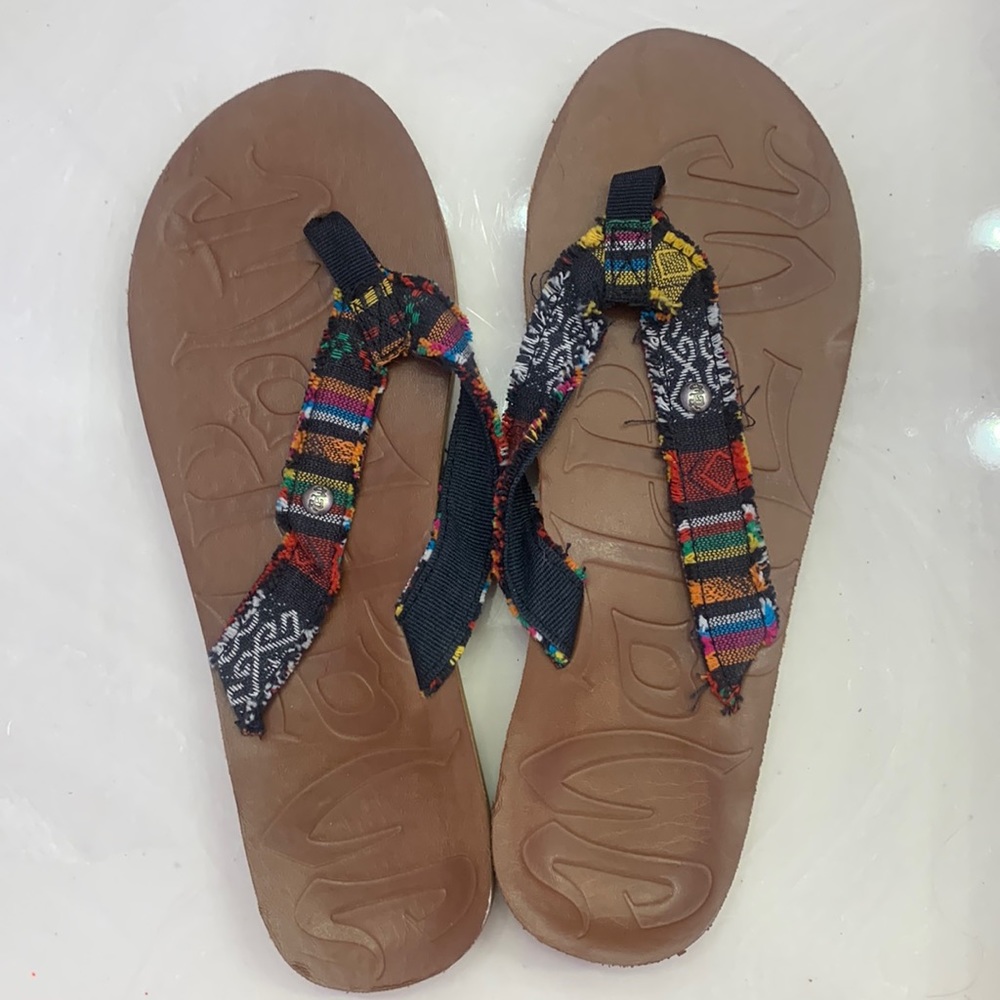 MADPOLE Boho Flip Flops